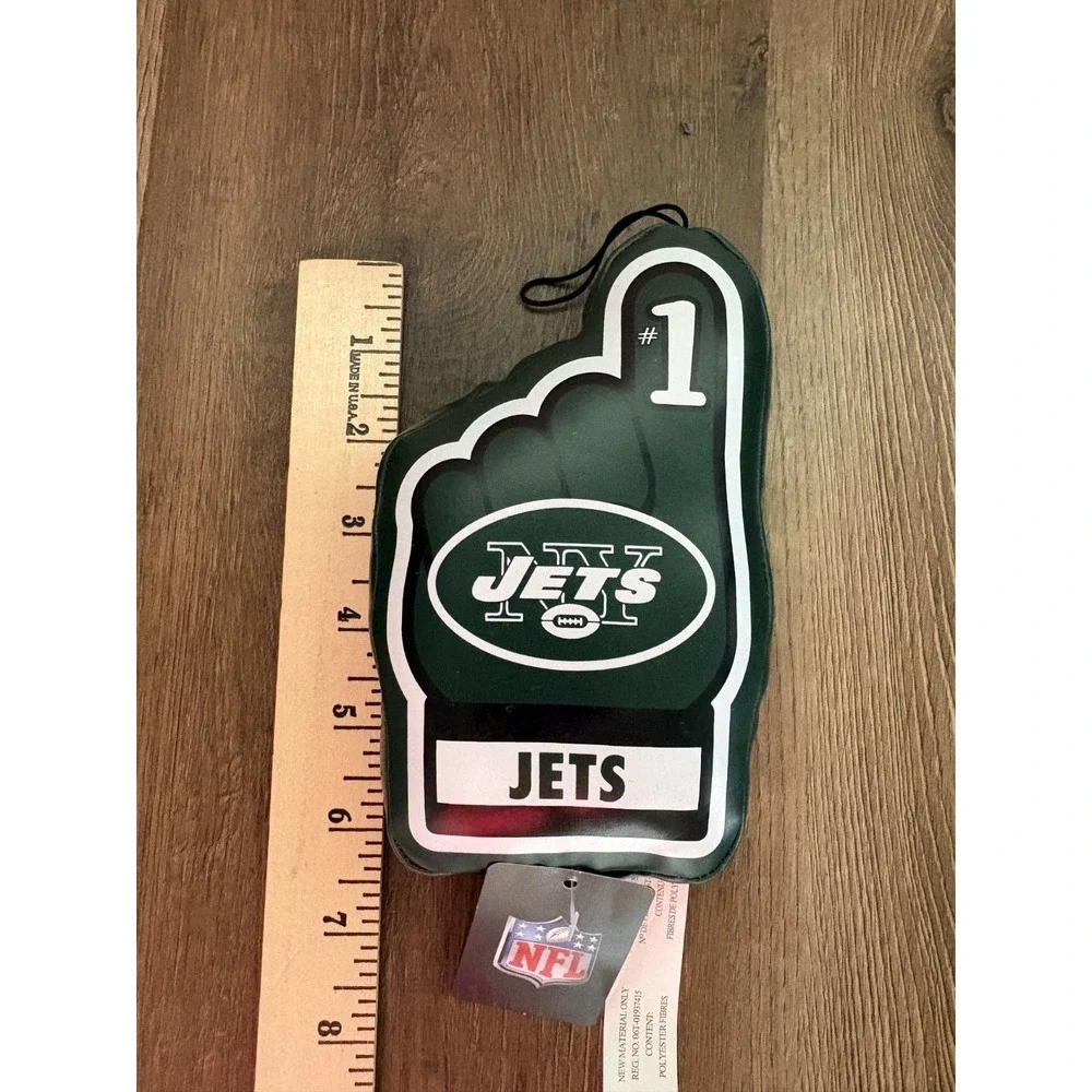 New York Jets NFL Plush Green Foam Finger Ornament - 6 Inch with‎ Tags